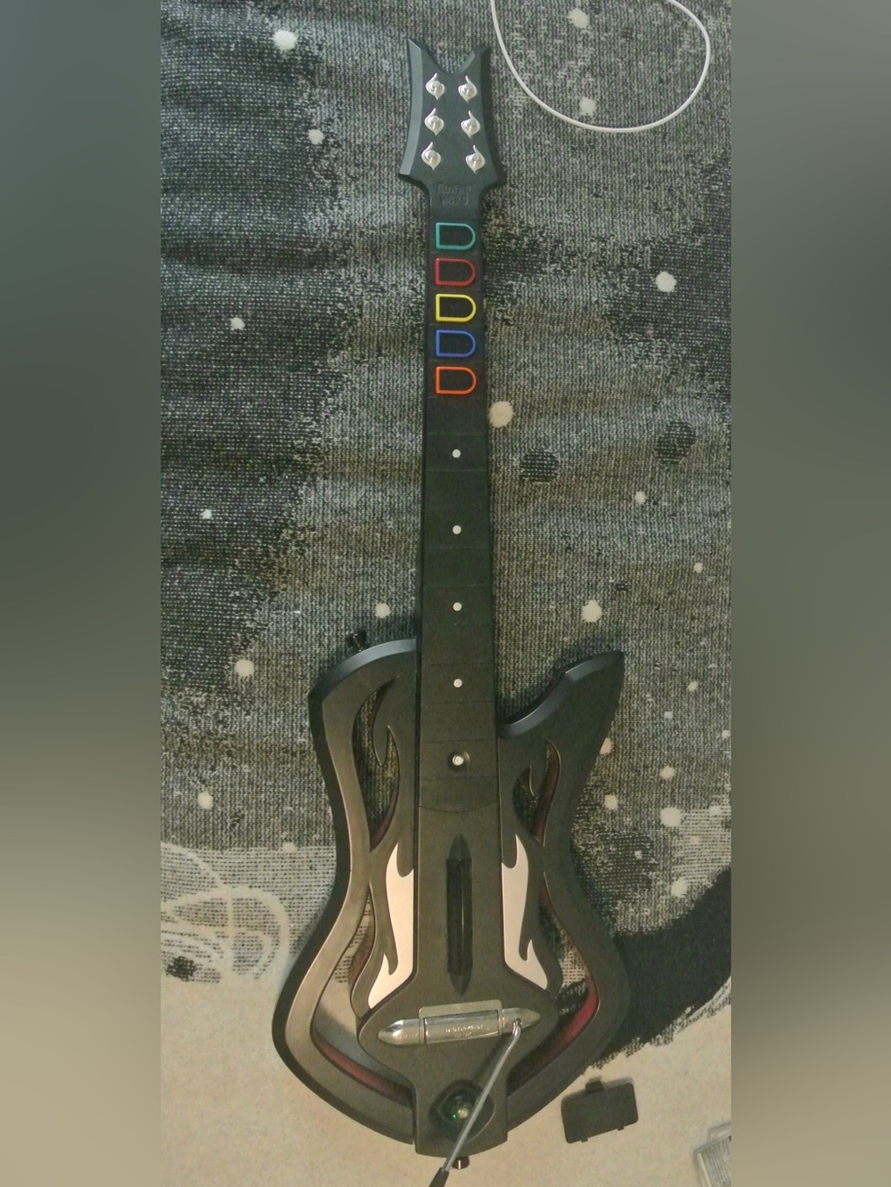 Xbox 360 Guitar Hero Warriors of Rock Wireless Controller Tested Working